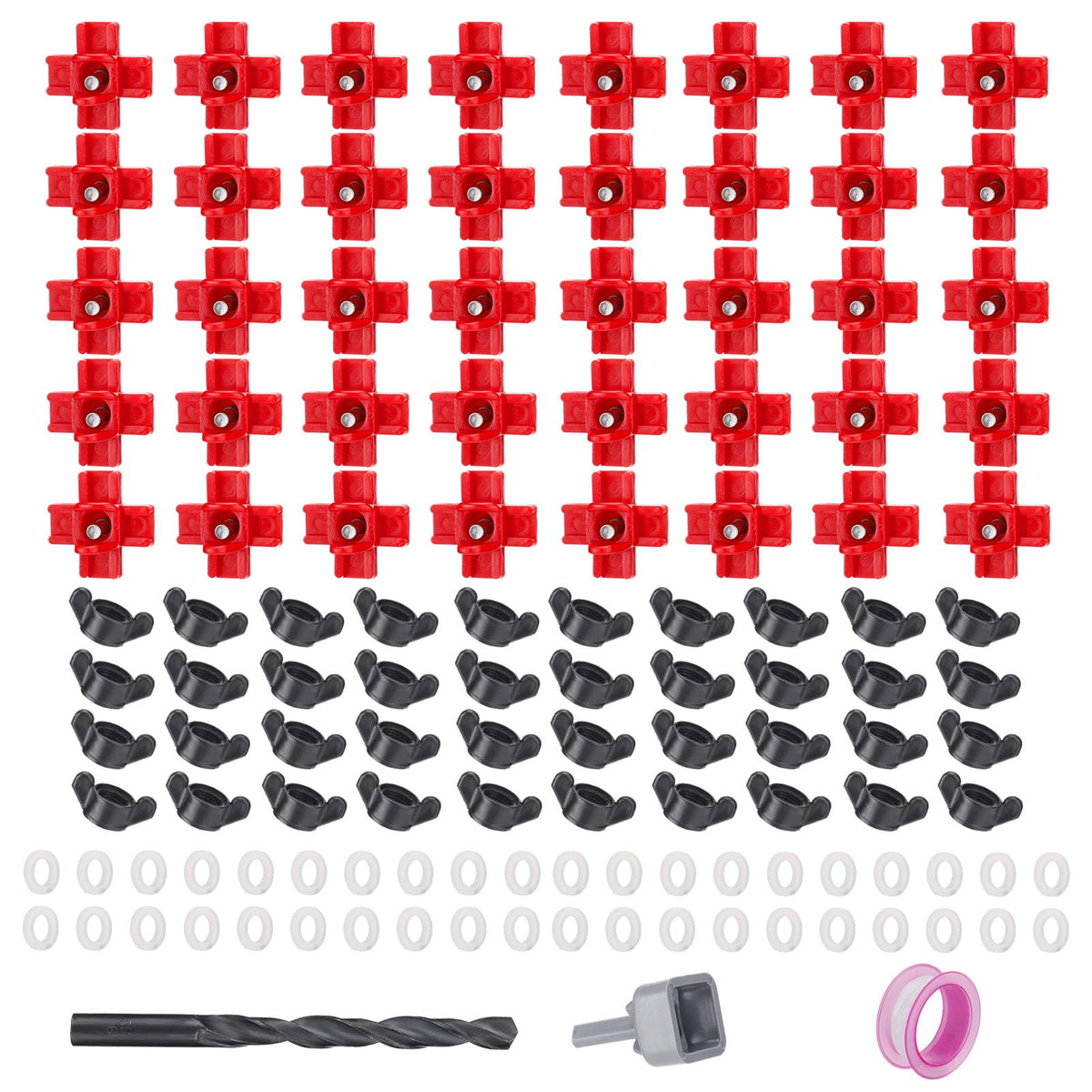 Mewtogo 40-pack nipples assembly for quick poultry waterer setup