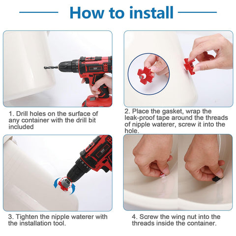 MEWTOGO gaskets for leakproof seals in poultry water system