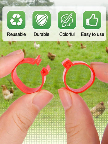 Mewtogo clip-on leg rings made of durable plastic designed for long reuse.