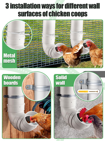 MEWTOGO large-capacity feeder holds about 13 lbs for longer intervals.