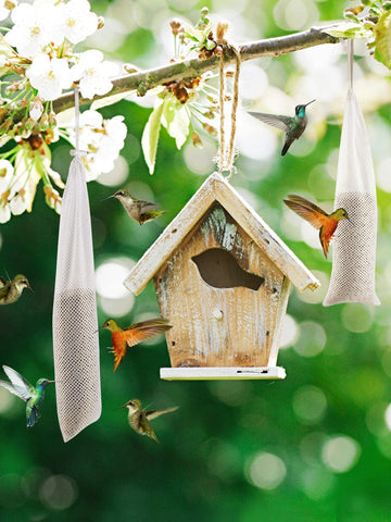 MEWTOGO grey funnels for safe, easy refilling of thistle seed