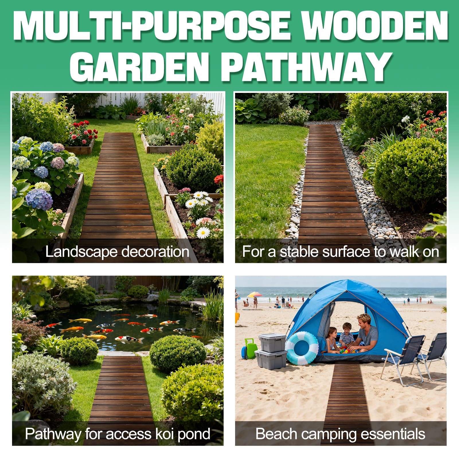 MEWTOGO uneven-ground pathway traversing a rocky garden bed