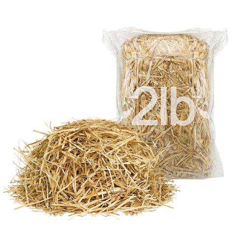 MEWTOGO 2lb wheat straw cat shelter bed for cozy, dry resting spaces