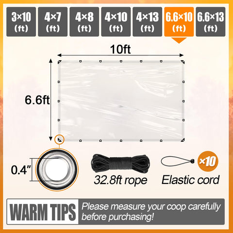 MEWTOGO insulation tarp suits winter coops, greenhouses, decks.