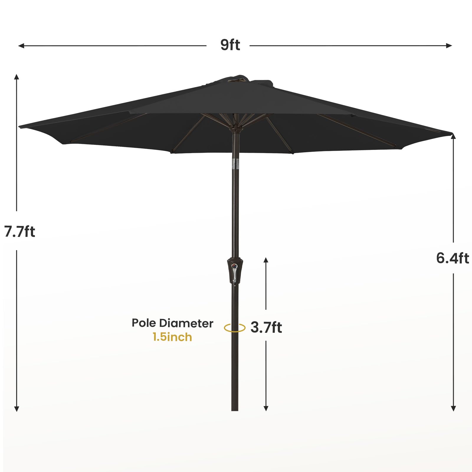 MEWAY umbrella setup on a deck or poolside for outdoor gatherings