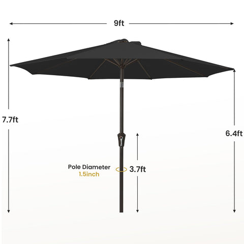 MEWAY umbrella setup on a deck or poolside for outdoor gatherings