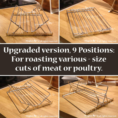Meykers rack insert fits most roasting pans for versatile cooking