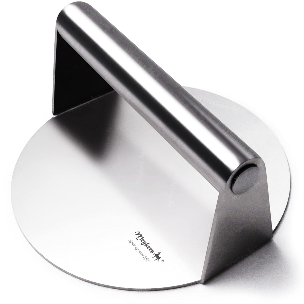 Meykers Smash Burger Press 6.3-inch overview for evenly shaped patties on any griddle.