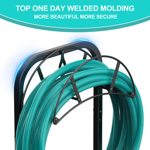 Meykwod hose holder supports up to 150ft for organized outdoor storage.