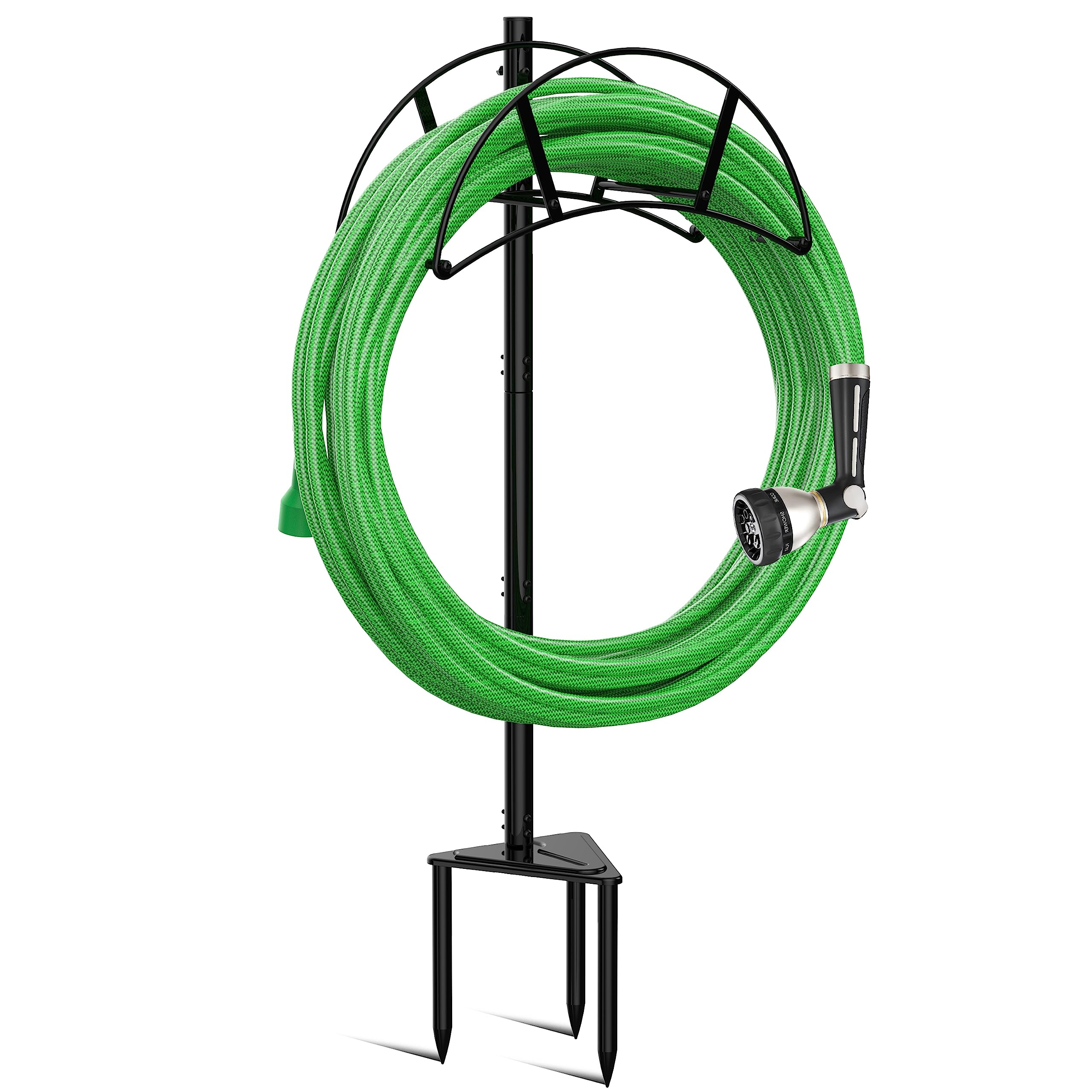 Meykwod garden hose stand keeps hoses off the ground for a tidy outdoor space.