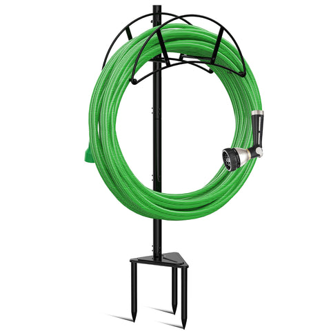 Meykwod garden hose stand keeps hoses off the ground for a tidy outdoor space.