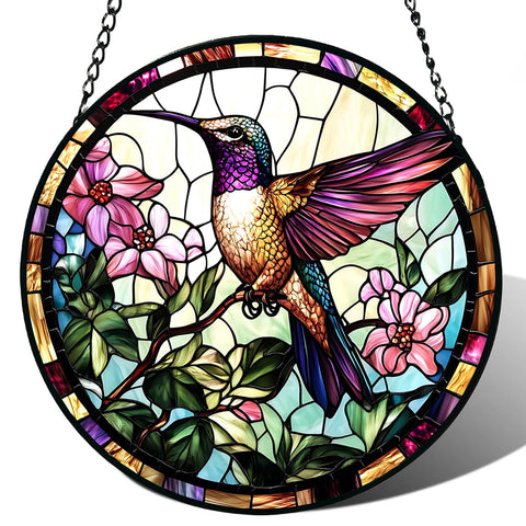 Meyocky hummingbird suncatcher window 6.3 inch adds vibrant color to your space