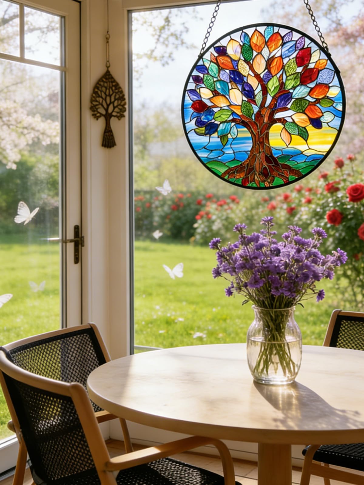 Meyocky color-rich sun catcher makes a thoughtful gift for loved ones.