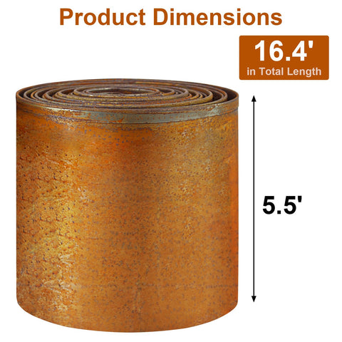 Meyoppm corten edging with easy-bend installation fits curves and angles.