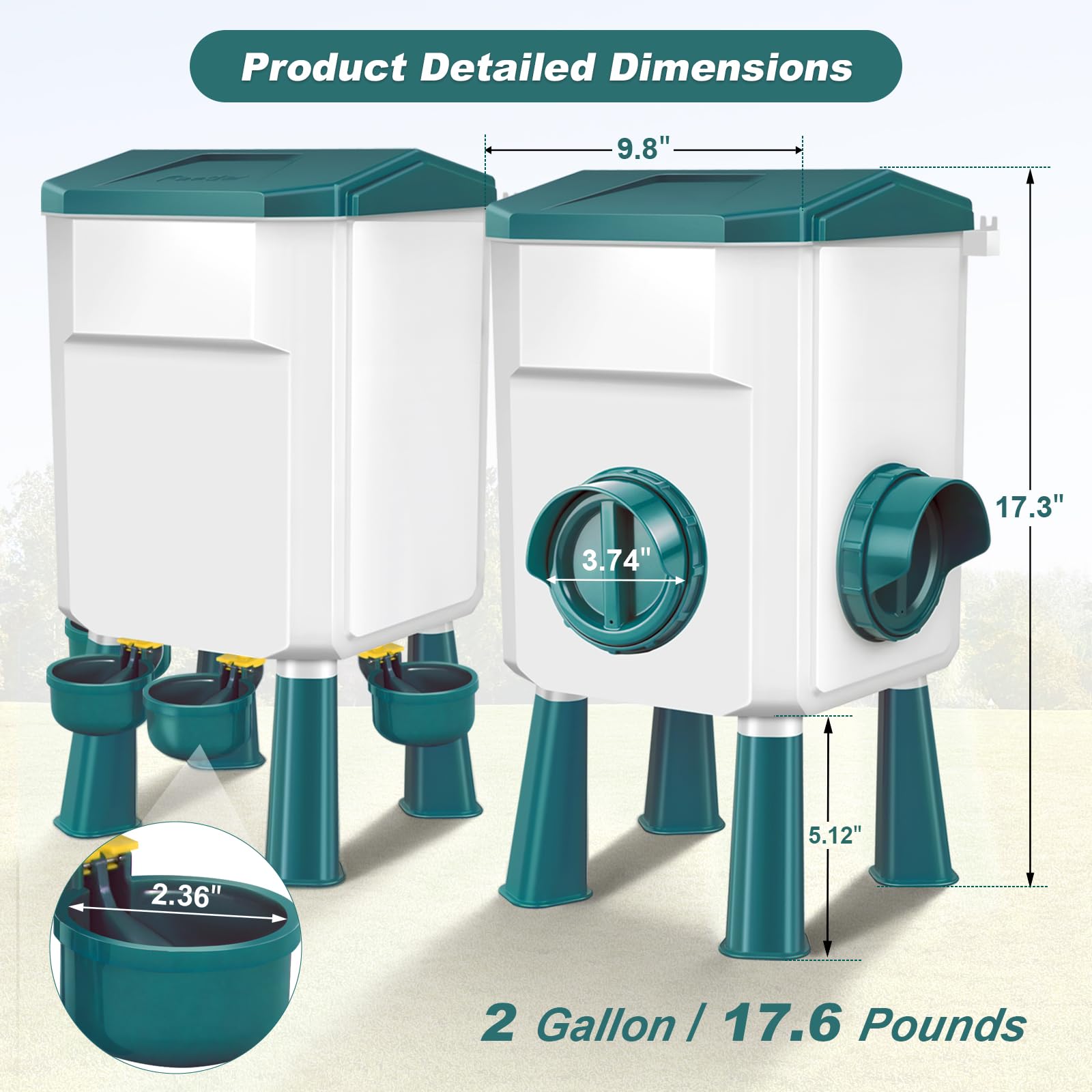 Meyoppm automatic waterer uses gravity to maintain steady water flow
