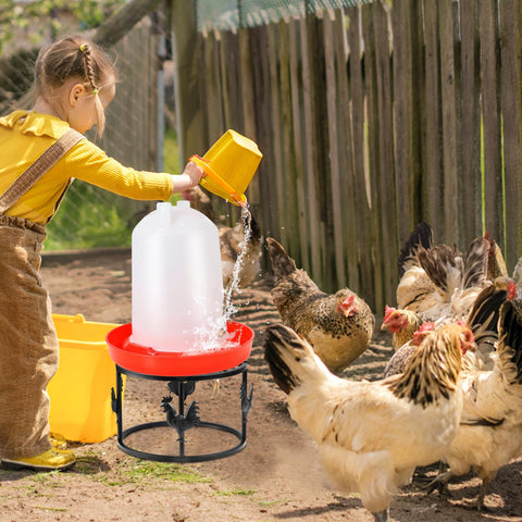 MeyRolizn 2pc stand keeps feed dry and mice away by raising buckets