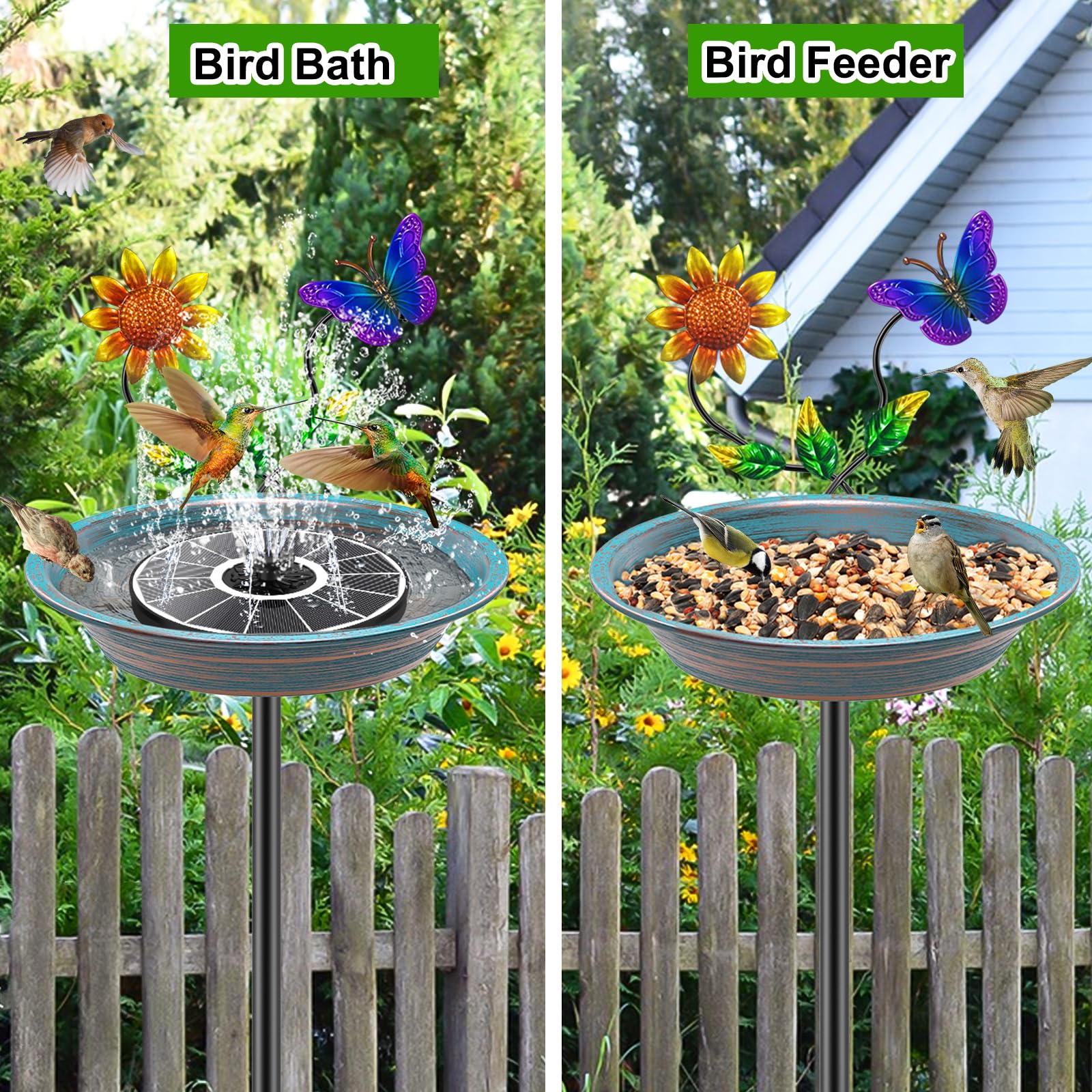 MeyRolizn bird bath vertical design elevates water access