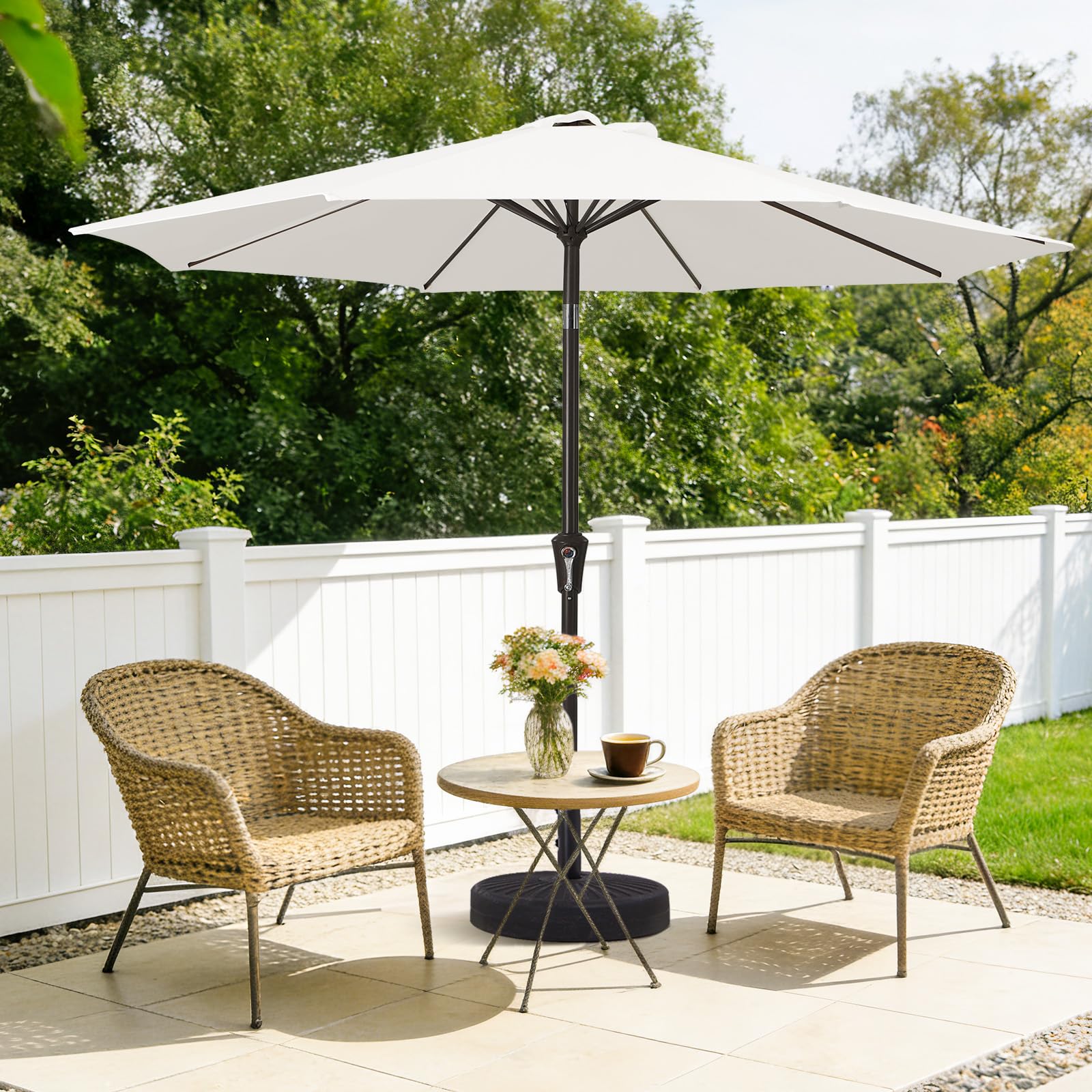 MEWAY heavy-duty iron pole demonstrates strong, durable support for outdoor use.