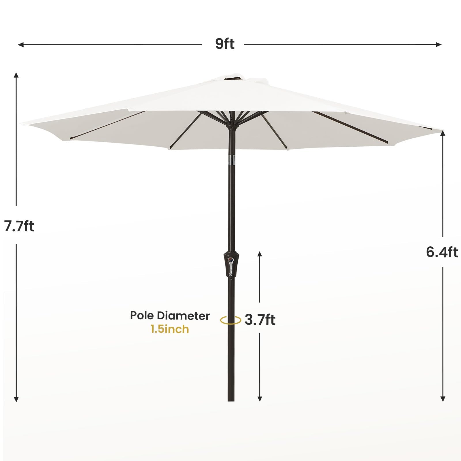 MEWAY velcro strap secures the canopy when not in use for neat storage.