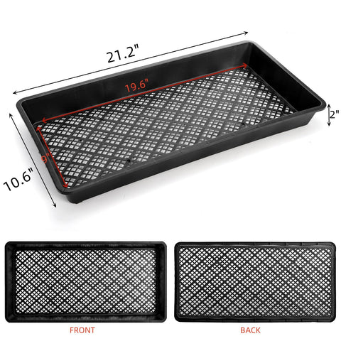 Mezchi mesh-bottom-tray promotes airflow for healthier roots and even moisture.