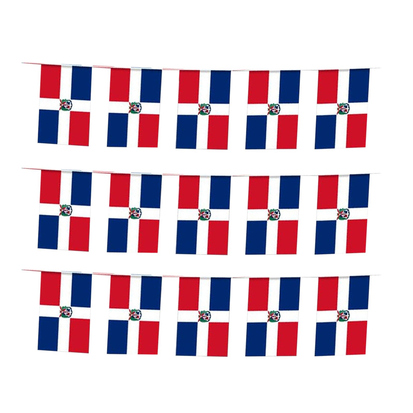 Mflagperft Dominica mini flags 8.2x5.5in for compact celebrations and easy decor.