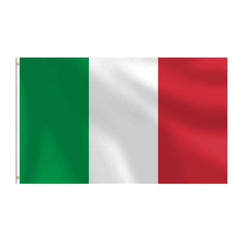 mflagperft Italy flag on a pole with heavy-duty outdoor display and fade-resistant color