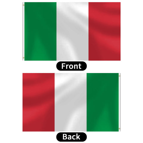 mflagperft Italy flag double stitching ensures long-lasting outdoor use