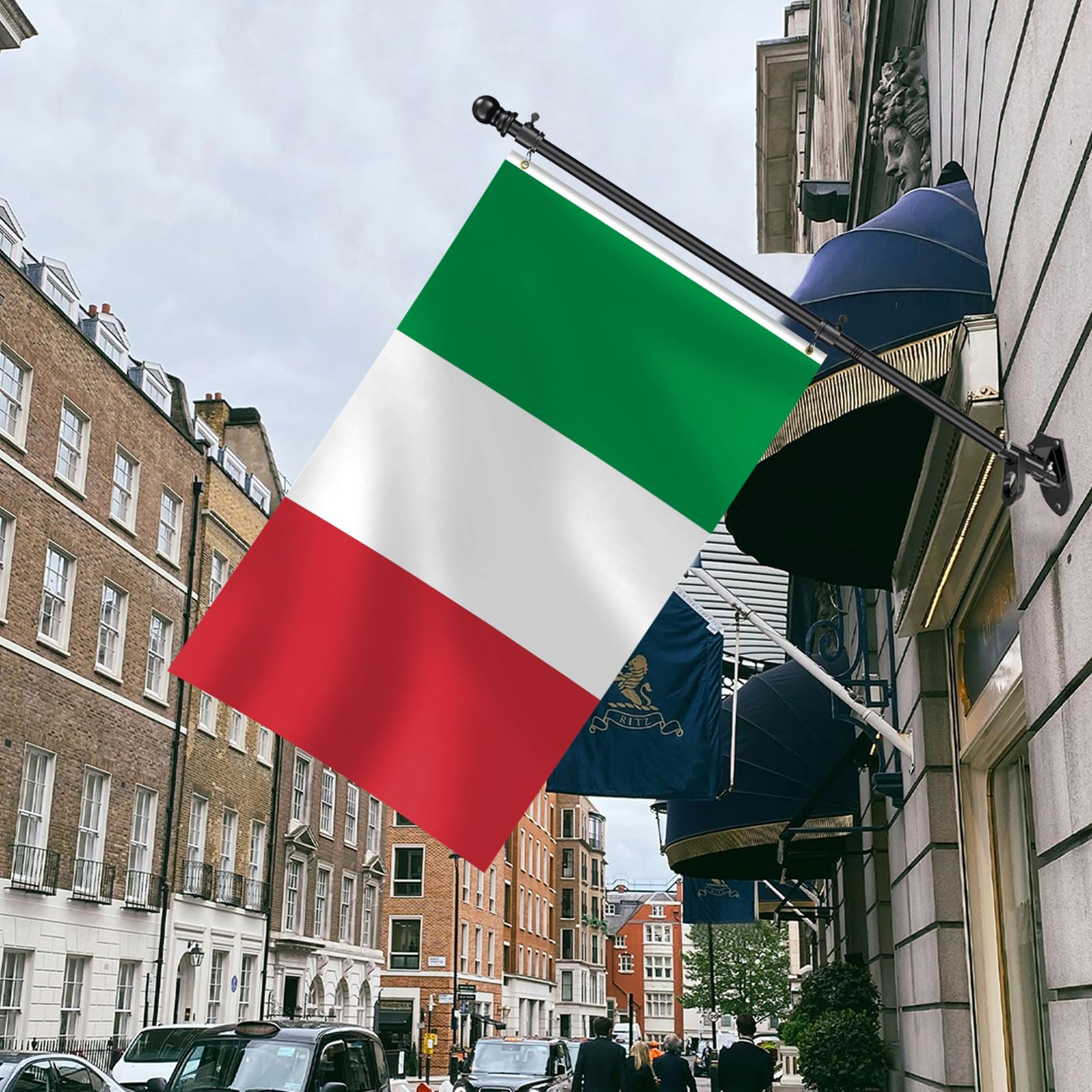 mflagperft Italy flag 3x5 on car or wall for versatile display