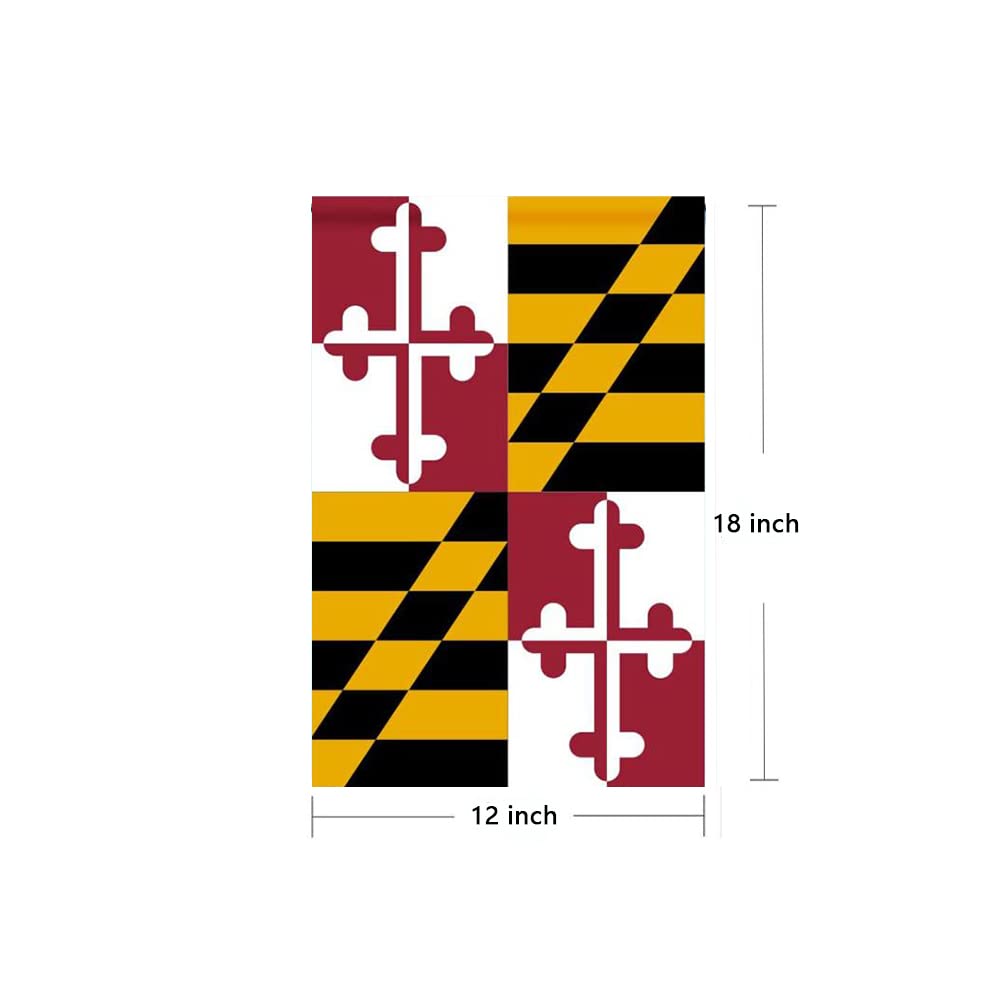 mflagperft Maryland flag weather-ready design withstands wind and rain during outdoor use
