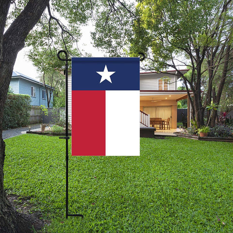 mflagperft Texas Flag Small flag yard setup on flagpole or stake.