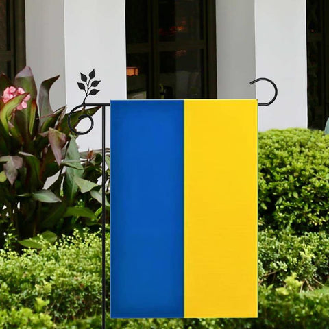 mflagperft ukraine flag outdoor flag close-up stitching detail emphasizes quality and fade resistance