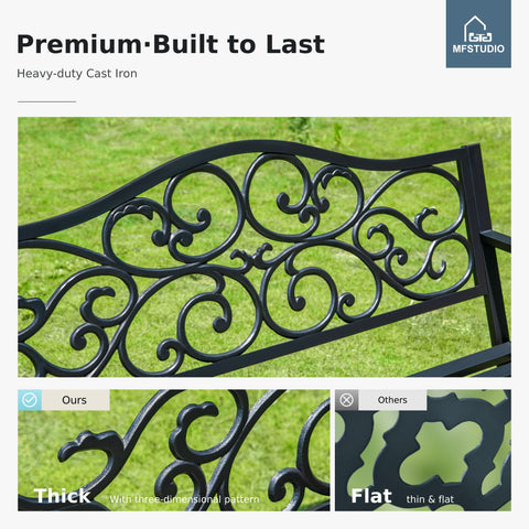 MFSTUDIO black finish complements outdoor décor while enduring weather exposure