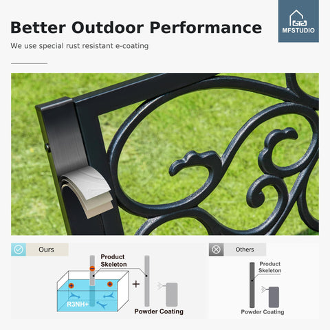 MFSTUDIO easy-assembly packaging enables quick setup on balcony or deck