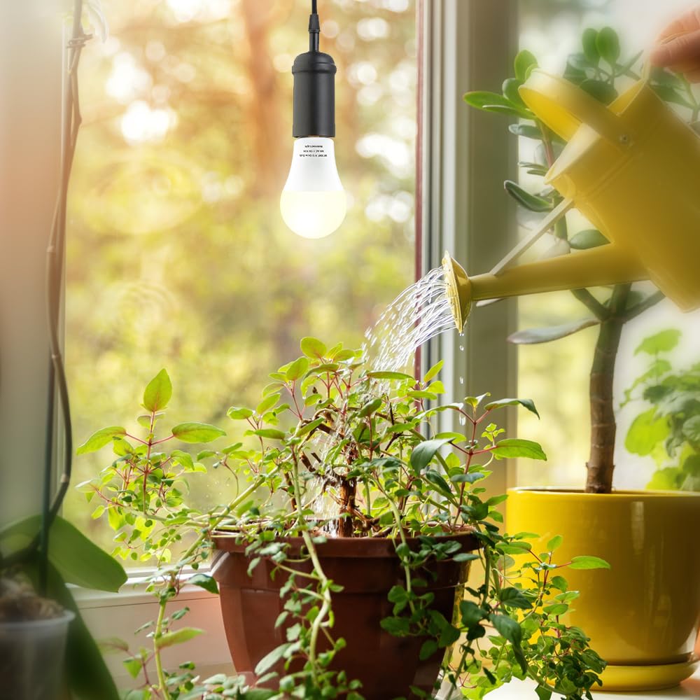mfxmf A19 LED bulb with E26 base, easy install for home garden setups.