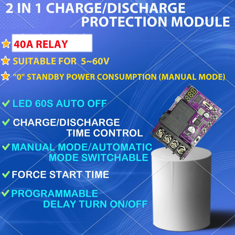 MgcSTEM LCD display panel shows voltage and status at a glance.