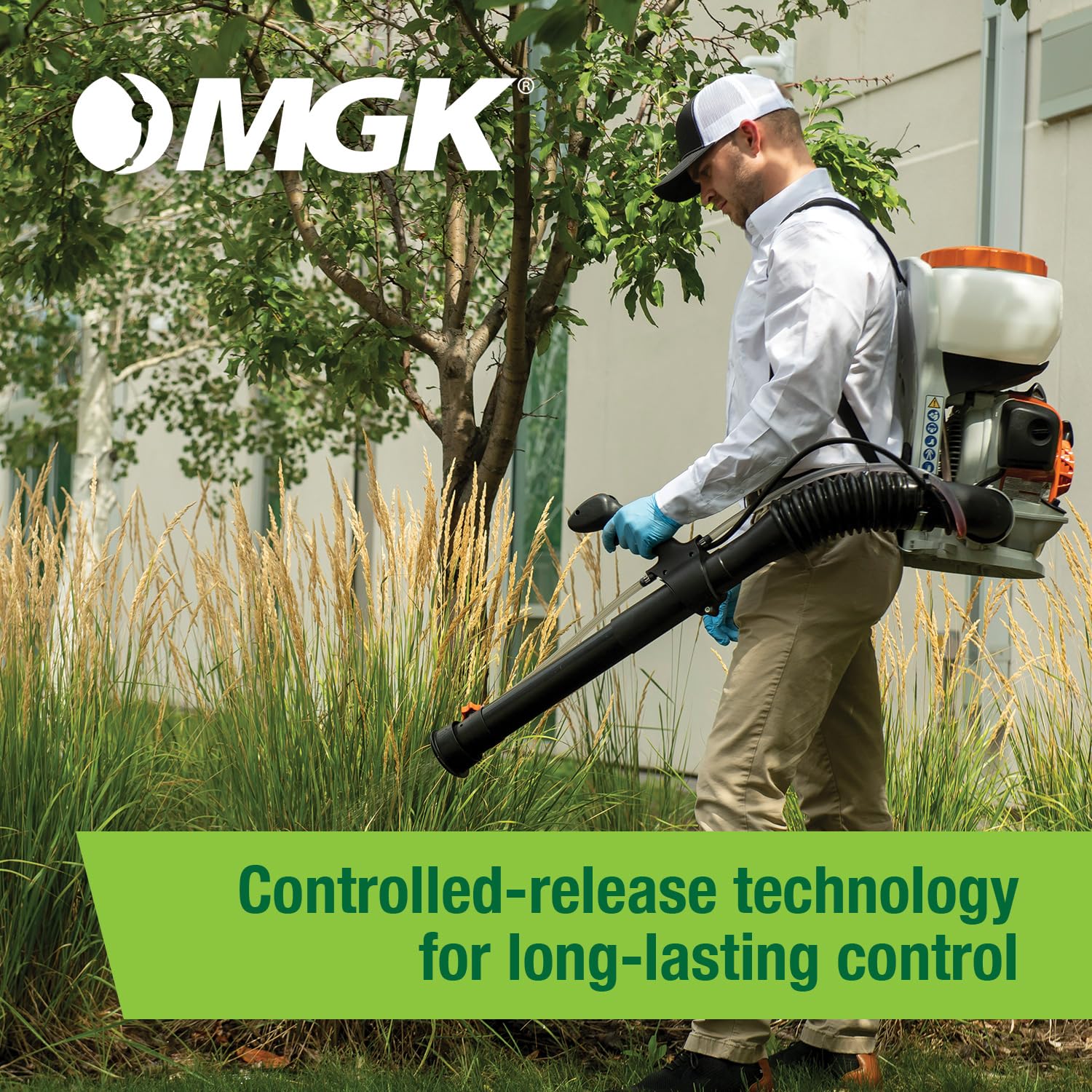 MGK Onslaught spray shows easy, ready-to-use pest control application.