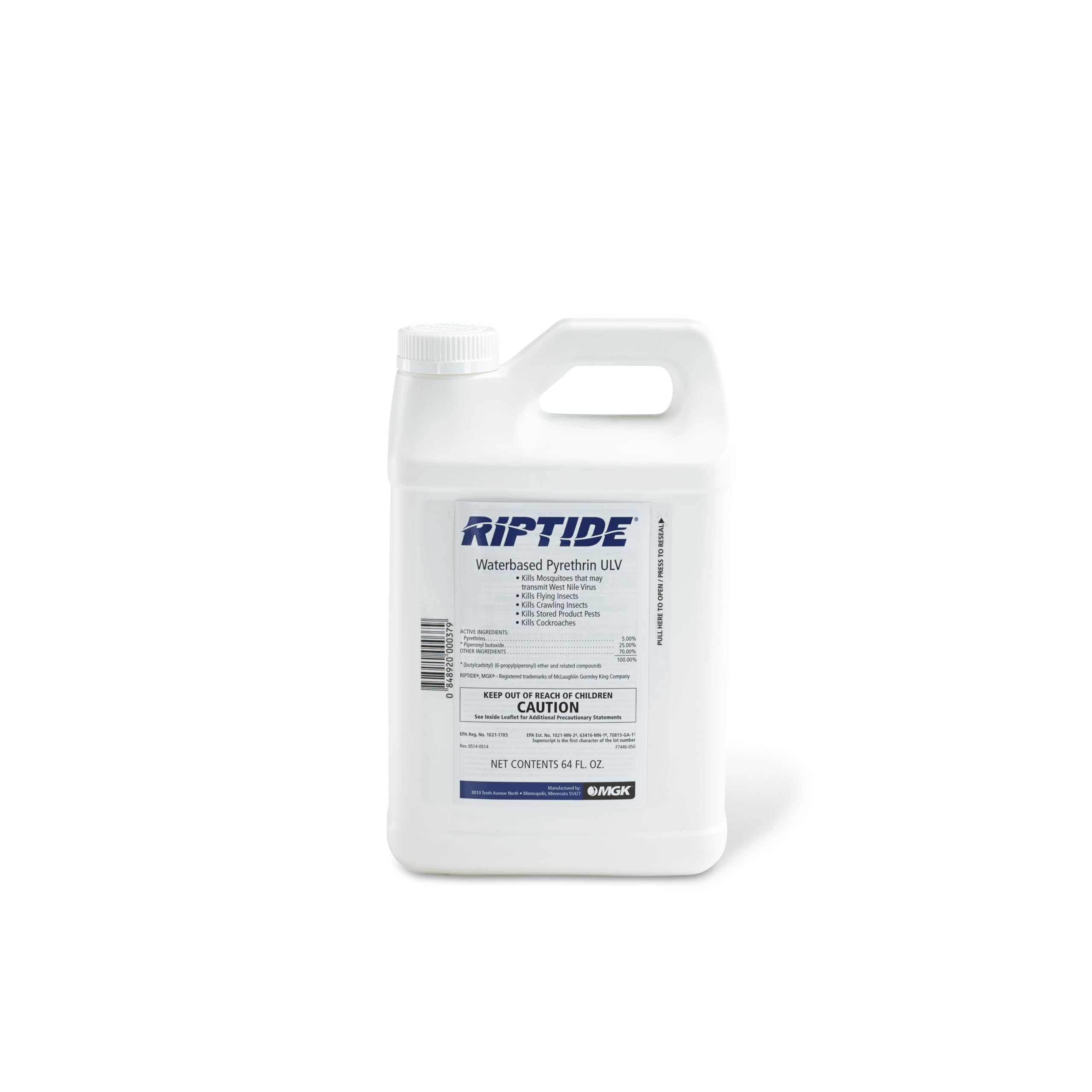 MGK Riptide waterbased ULV bottle ready for outdoor mosquito control