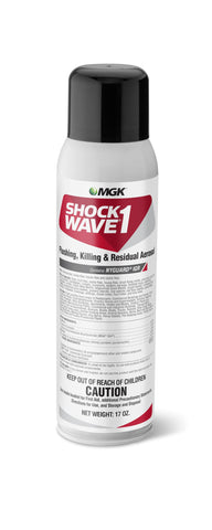 MGK Shockwave 1 aerosol can ready for use, compact and powerful for roach control.