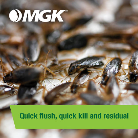 Perimeter application with MGK Shockwave 1 to deter roach entry.
