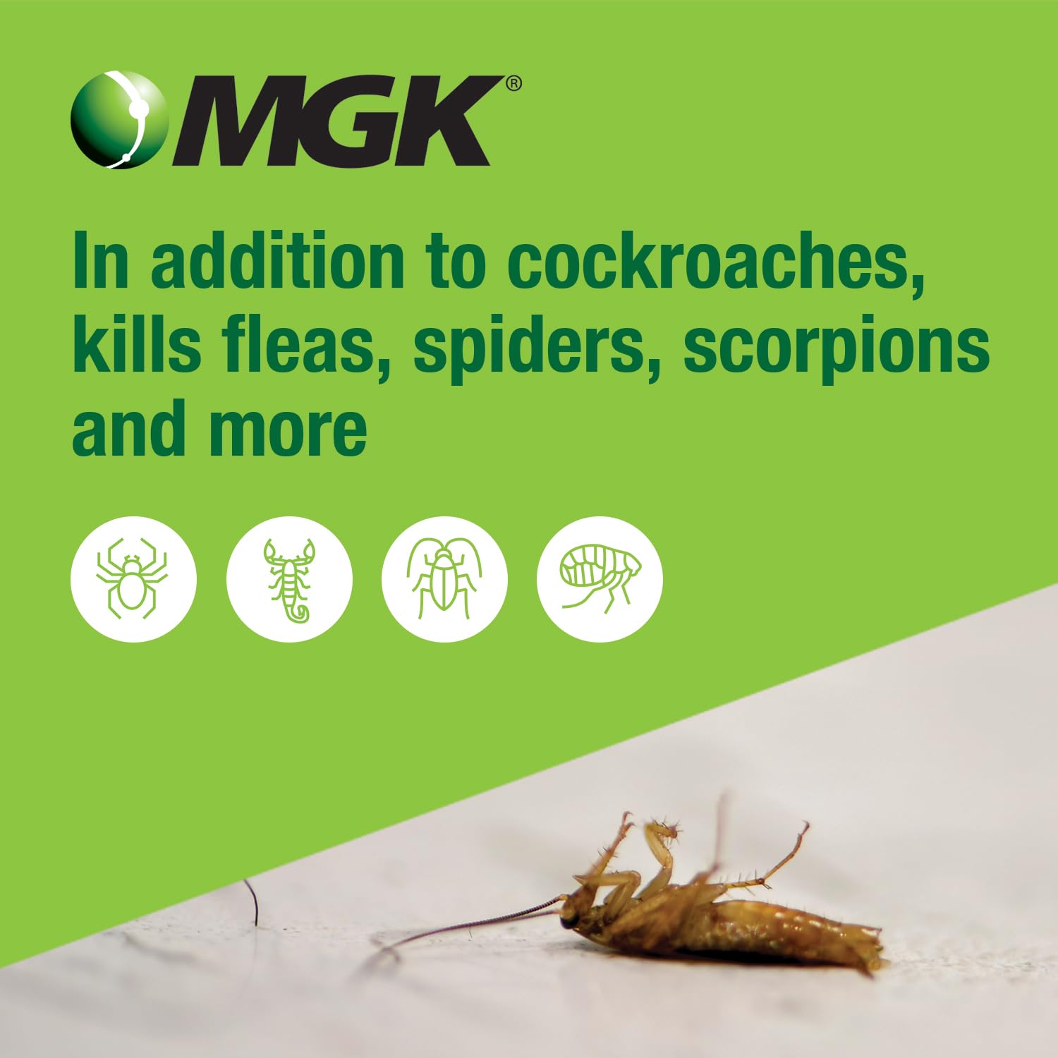 Man using MGK Shockwave 1 spray indoors and outdoors for pest management.