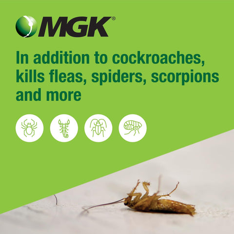 Man using MGK Shockwave 1 spray indoors and outdoors for pest management.