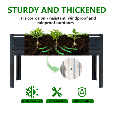 MGNO outdoor-ready bed fits backyard, patio, balcony spaces