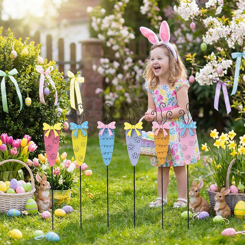 MGSYPHOME easy-to-install carrot stake for quick yard decorating