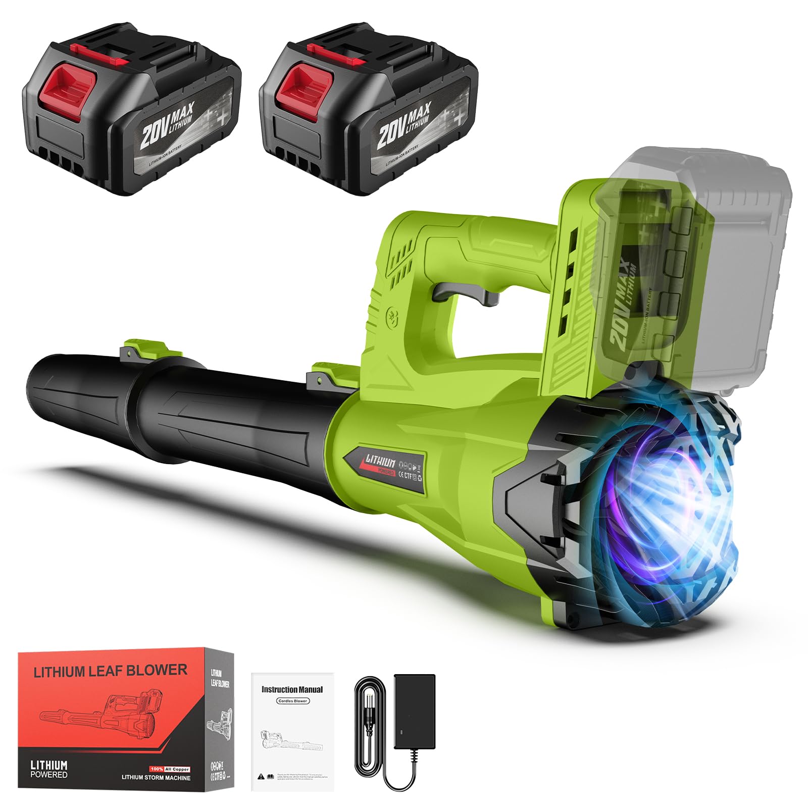 MGYM leaf blower with dual nozzle for precise corner cleaning