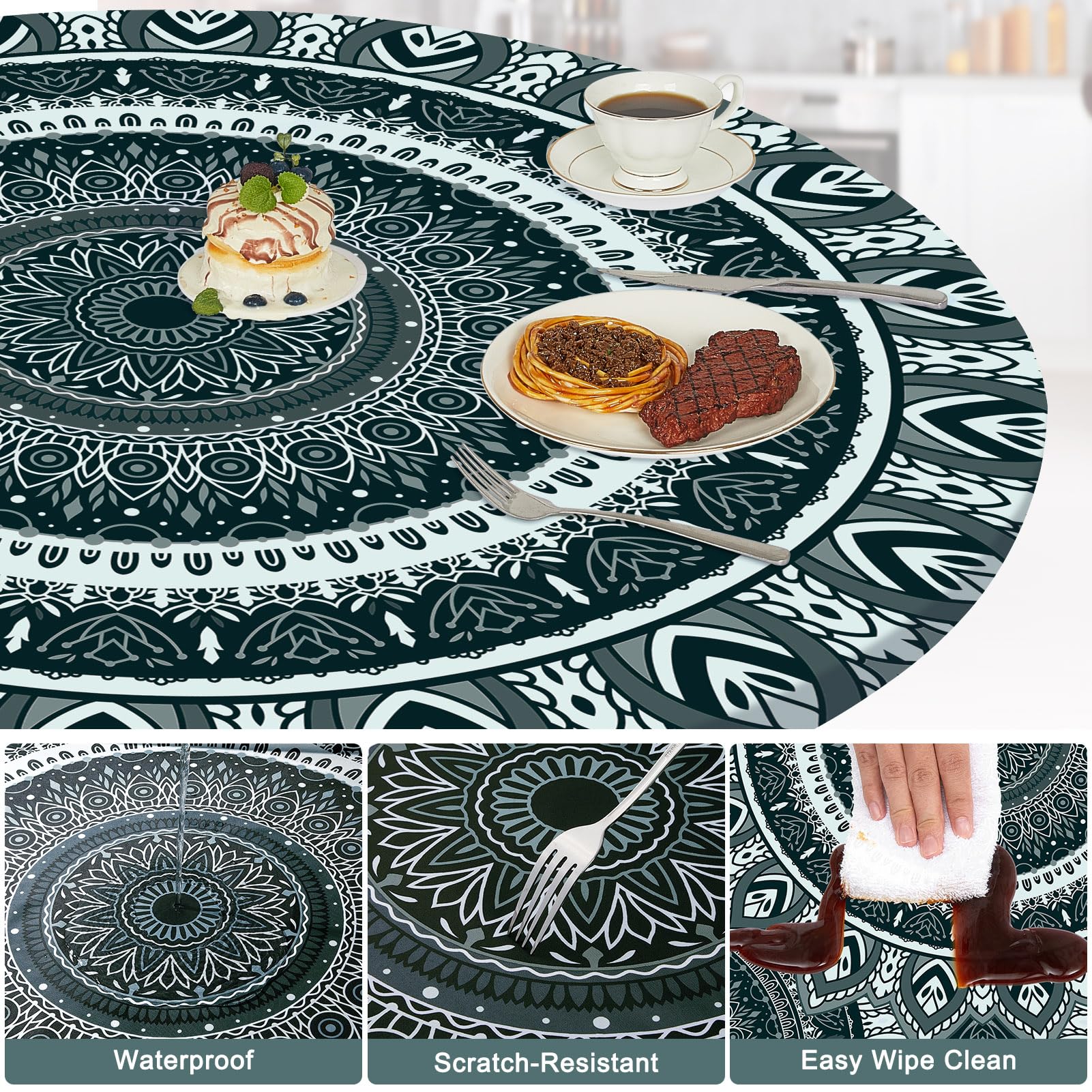 MHJY waterproof fabric protects surfaces from spills during indoor gatherings.