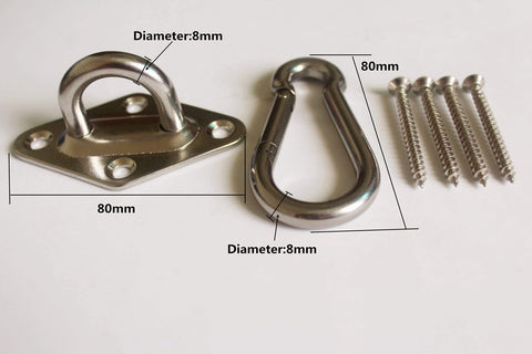 MHMYDZ hammock kit carabiners offer quick, reliable attachment for swings.