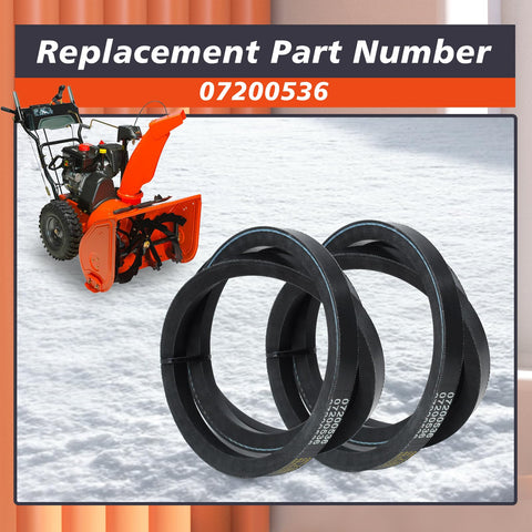 Mhrxusd 07200536 belt-packaging two belts ensures balanced replacement.