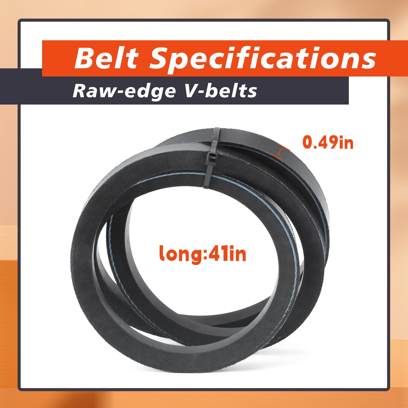 Mhrxusd 07200536 dual belt set supports even wear and maintenance efficiency.