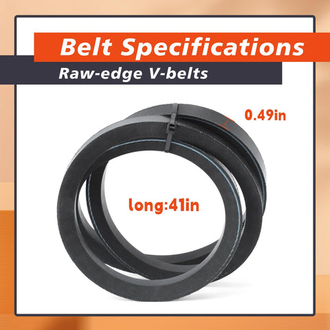 Mhrxusd 07200536 dual belt set supports even wear and maintenance efficiency.
