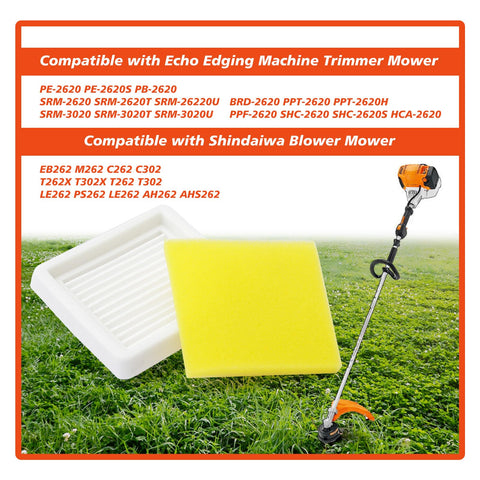 Mhrxusd Echo SRM-2620-compatible air filter fitting the unit